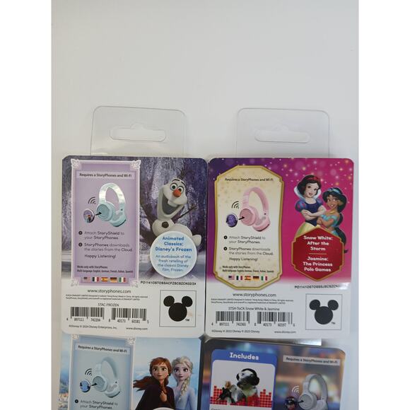 StoryPhones 6 PACK NEW Story Shields Disc Disney Headphones Storytelling SEALED - Picture 6 of 8
